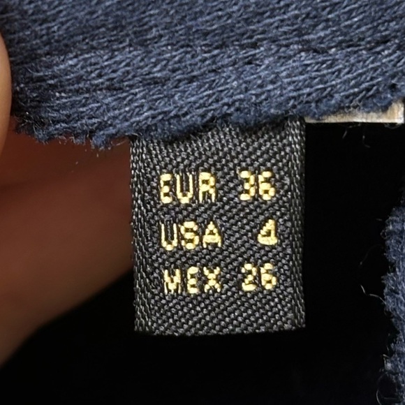 Massimo Dutti - Long Sleeve Women’s Business Casual Office Navy Blue Wool Blazer - Picture 5 of 11